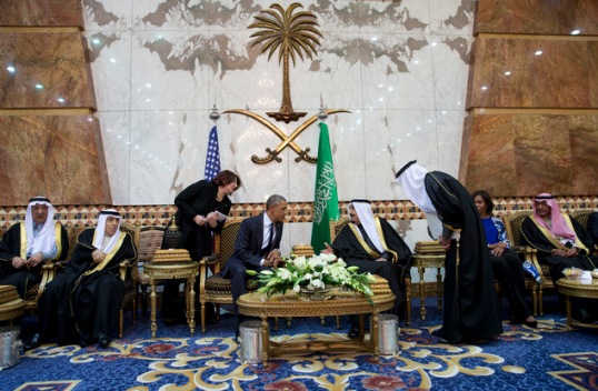 Barack Obama, Salman bin Abdul Aziz, Michelle Obama